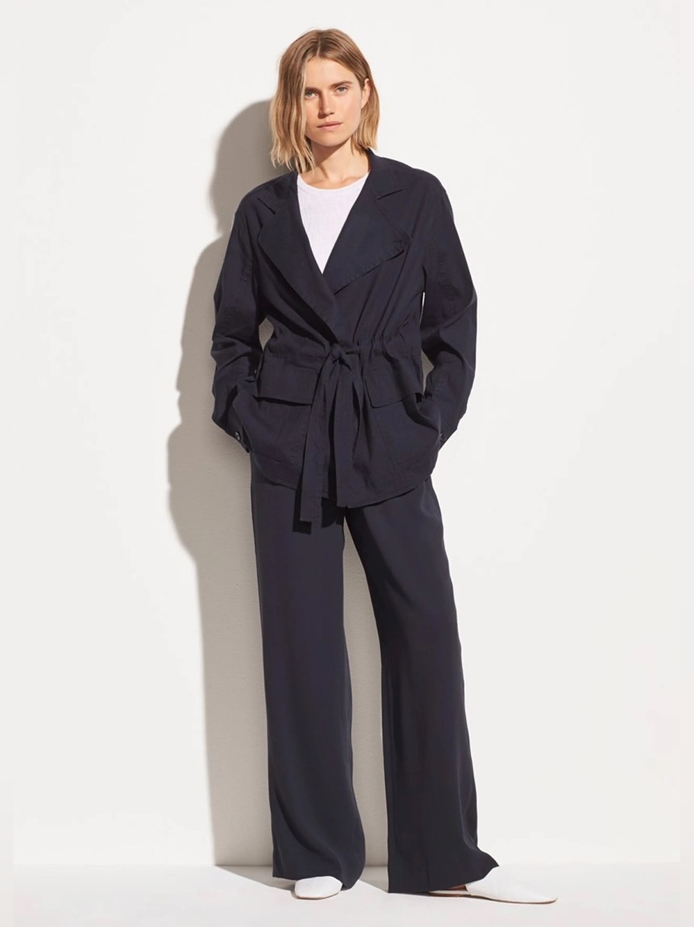 Vince Drapey Linen Jacket Size M